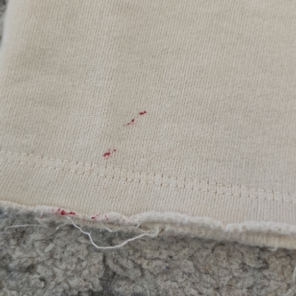 Free People Cream Cropped Embroidered Balloon Sleeve Boho Statement Sweater XS - Picture 15 of 15